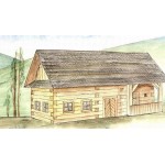 Casa Taraneasca - Gospodarie Walachia 174 piese din lemn